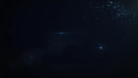 Vibe 3D logo animation with light streaks