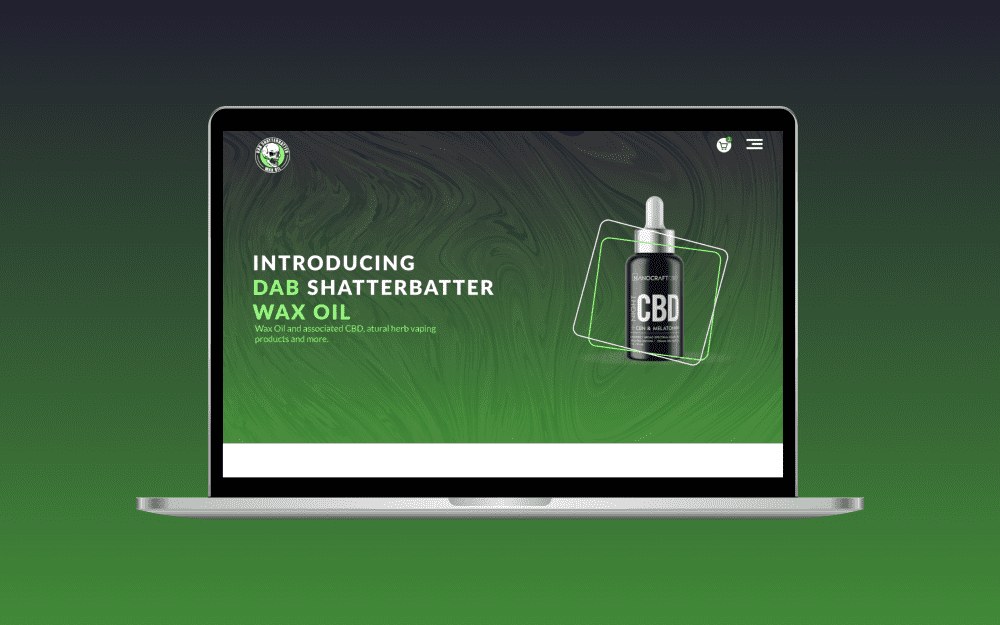 Wax product website on a laptop