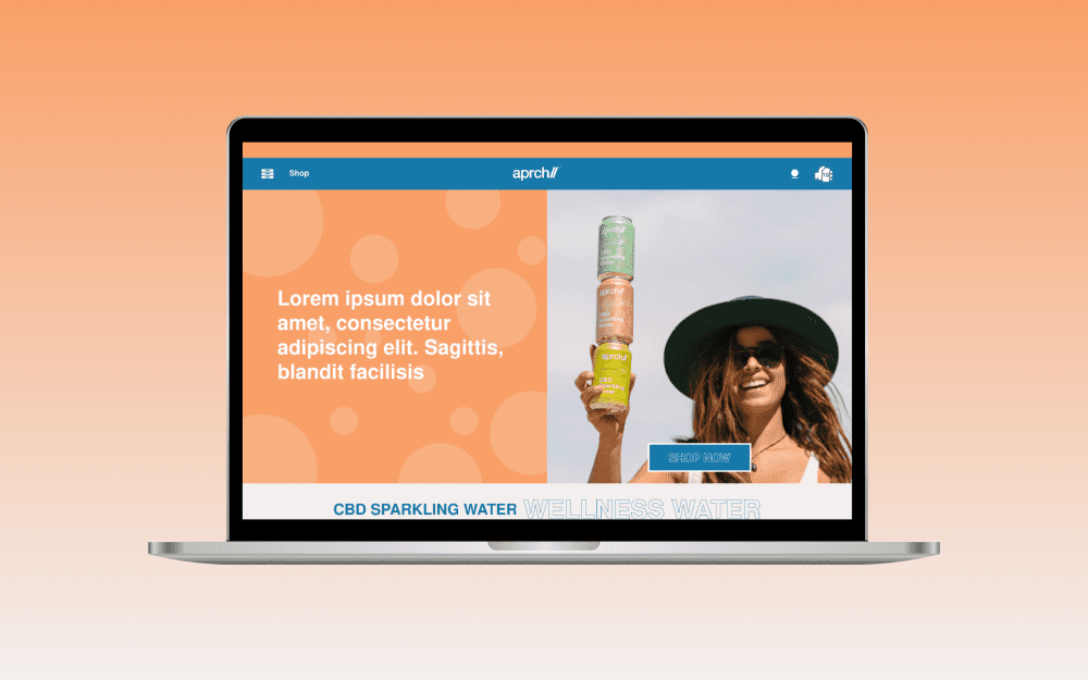 Aprch CBD sparkling water Website