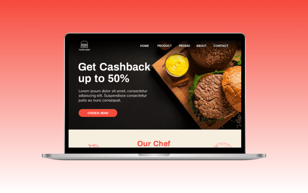 Burger restaurant site Website