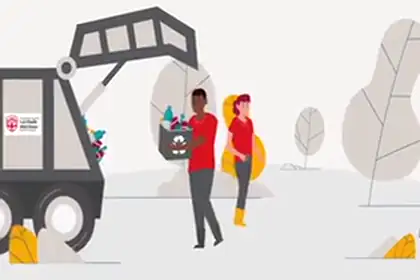 Recycling app animation