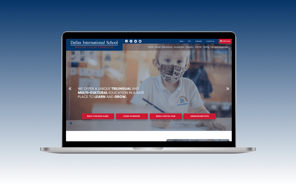 International school website Website