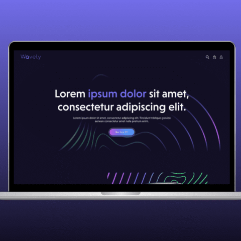 SaaS gradient landing page