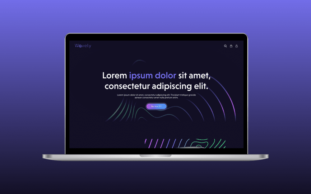 SaaS gradient landing page Website