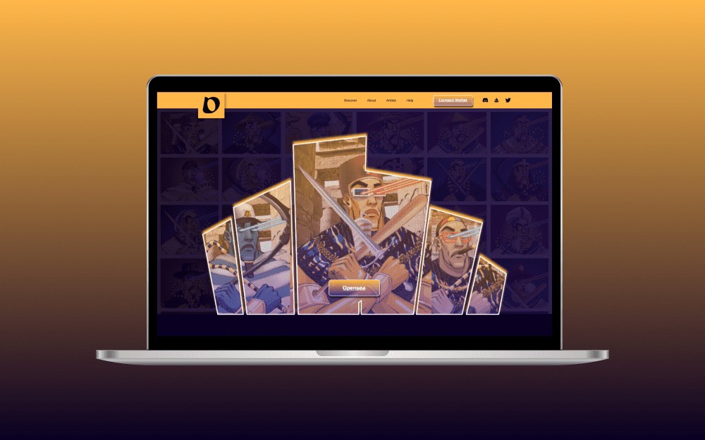 NFT card collection Website